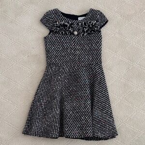 Elegant Black and White Kids Dress